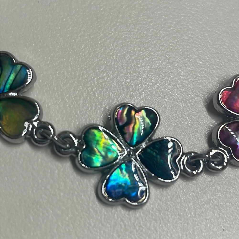BLUE, GREEN, ROSE CHAMROCK  BRACELET - Picture 2 of 4